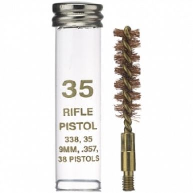 Individually Packaged Rifle Brushes in Reuseable Tube